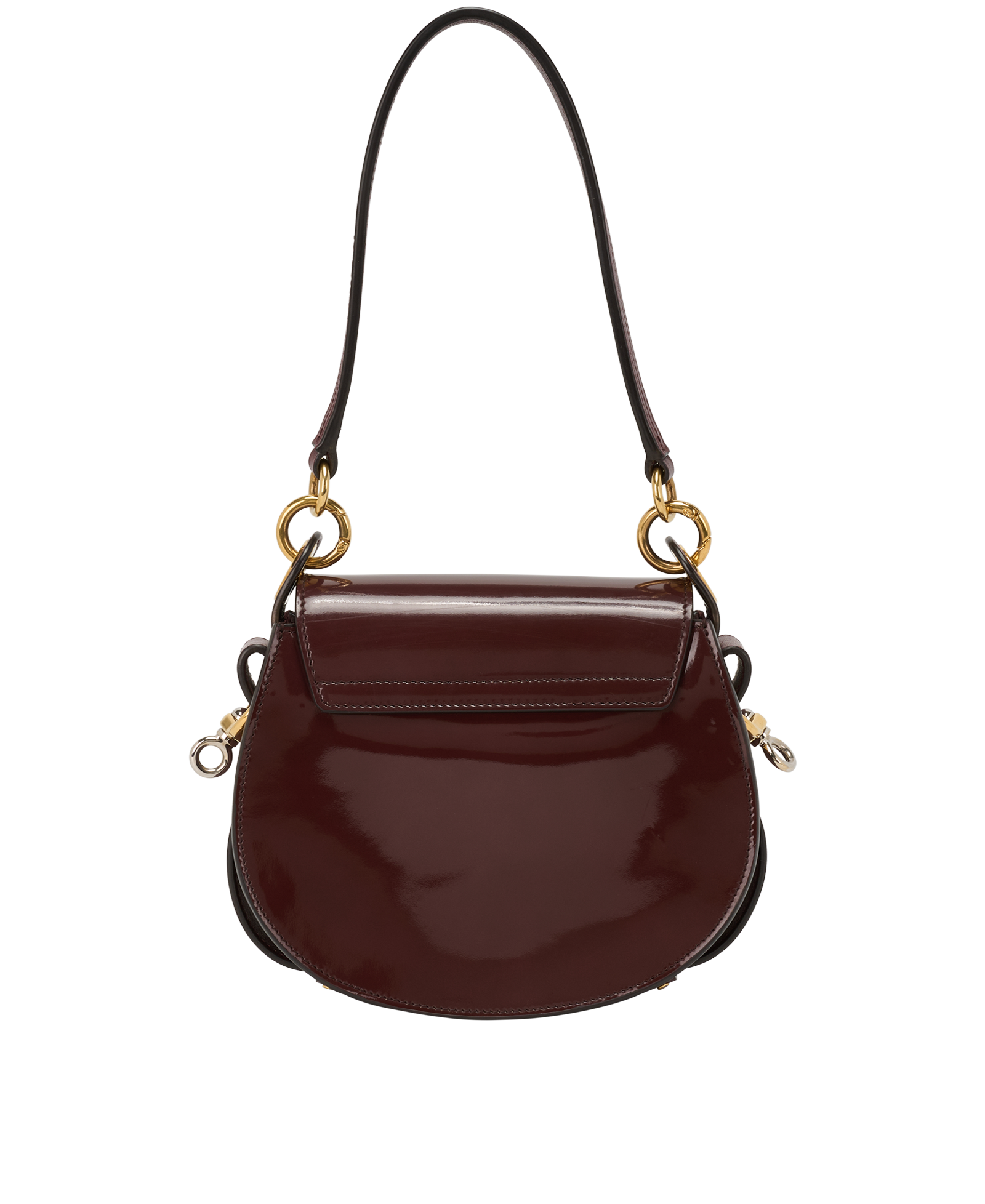 Small Tess, &pound;450, Handbags, Burgundy, Patent Leather, Back view